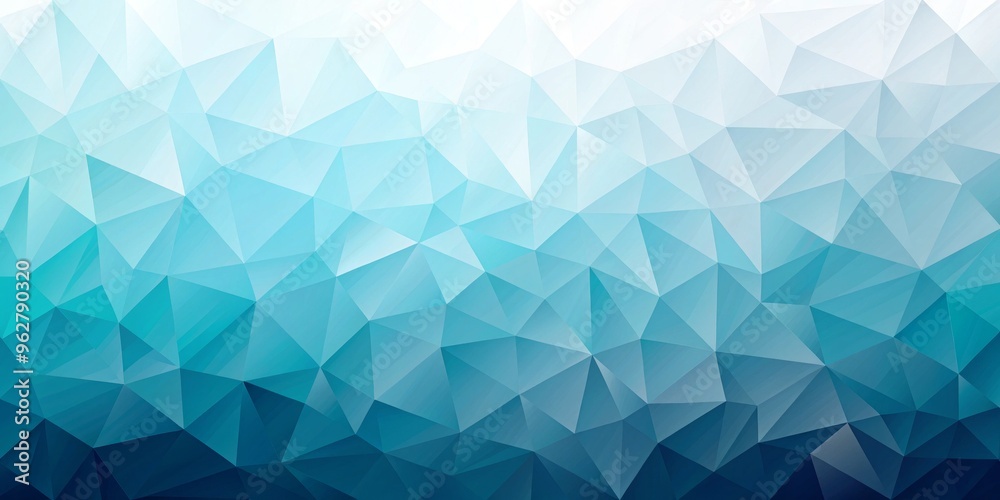 Obraz premium Abstract Blue Gradient Low Poly Background, low poly, gradient, abstract