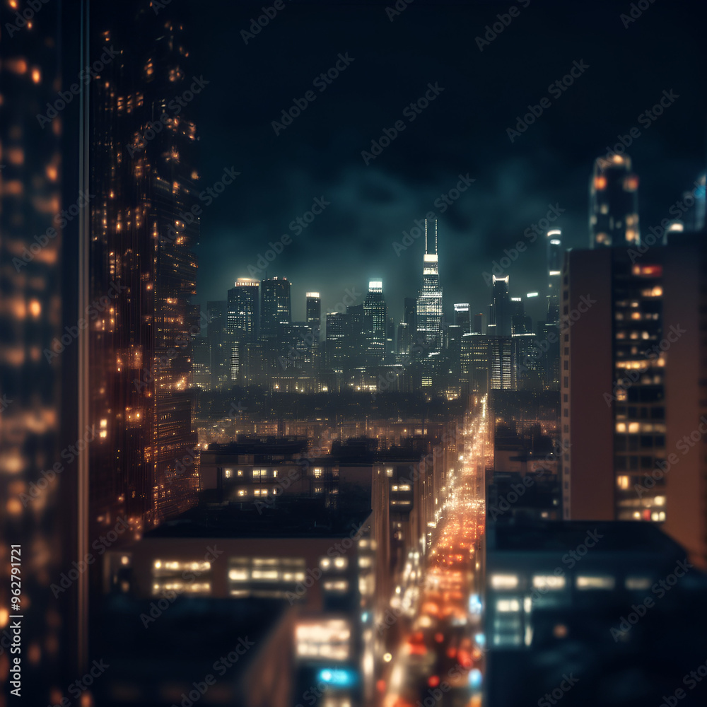 night view of the city background night view of the city background