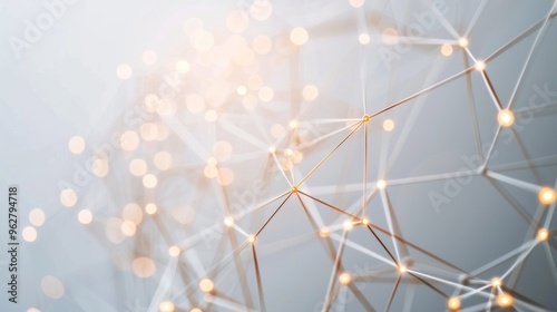 Abstract Network Connections with Golden Lights