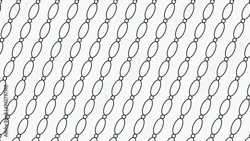 Stylish seamless vector texture featuring an abstract chain design with monochrome elements. Perfect for modern patterns, backgrounds, and graphic design projects with a minimalist aesthetic
