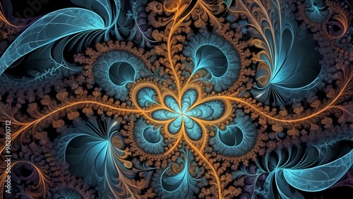 Wallpaper Mural fractal burst background Torontodigital.ca