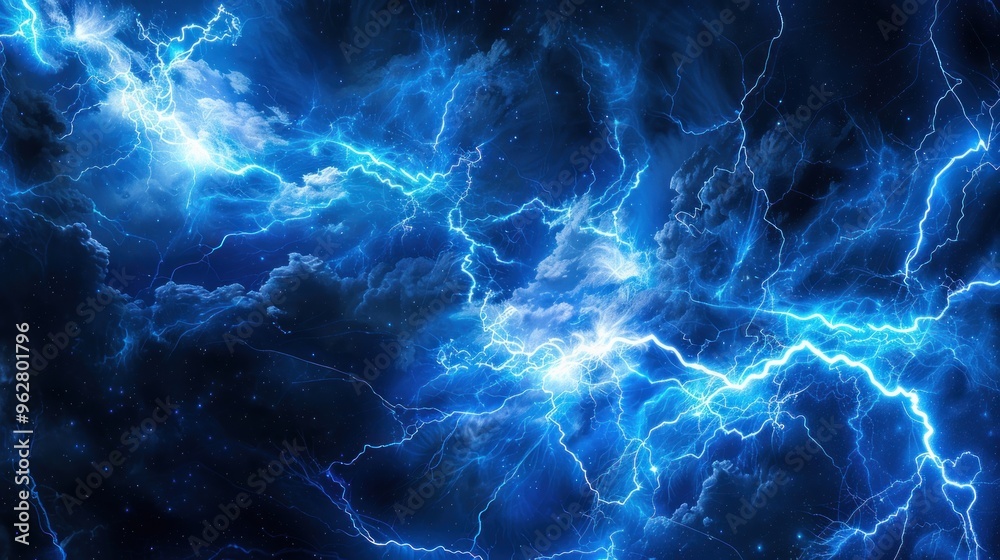 Blue Lightning Storm Blue Lightning Storm