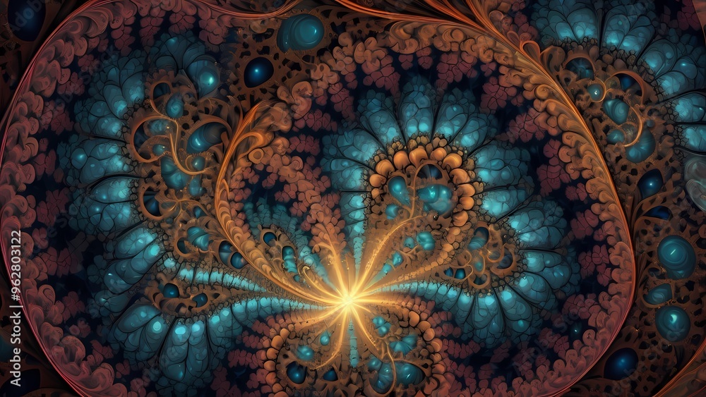 fractal flower background fractal flower background