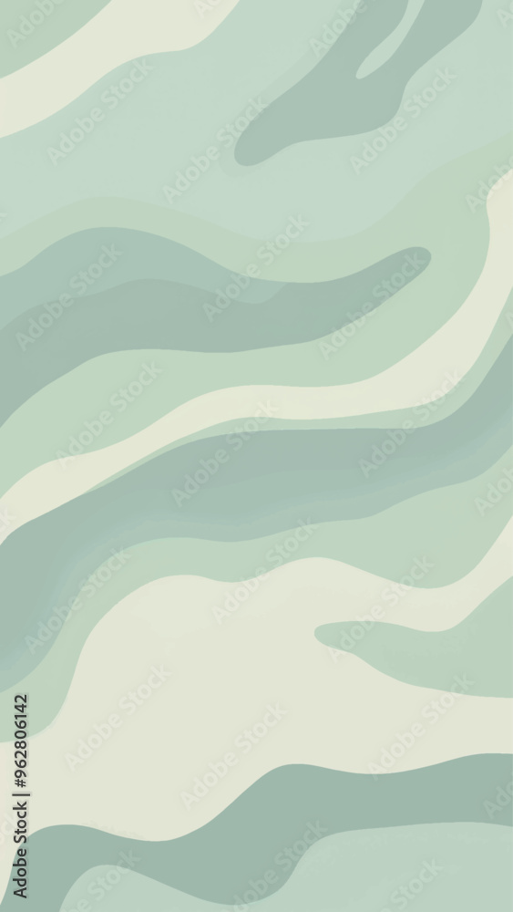 Fototapeta premium Abstract green wave pattern