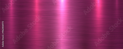 Brushed metal texture background, shiny lustrous purple metallic pattern 3d background