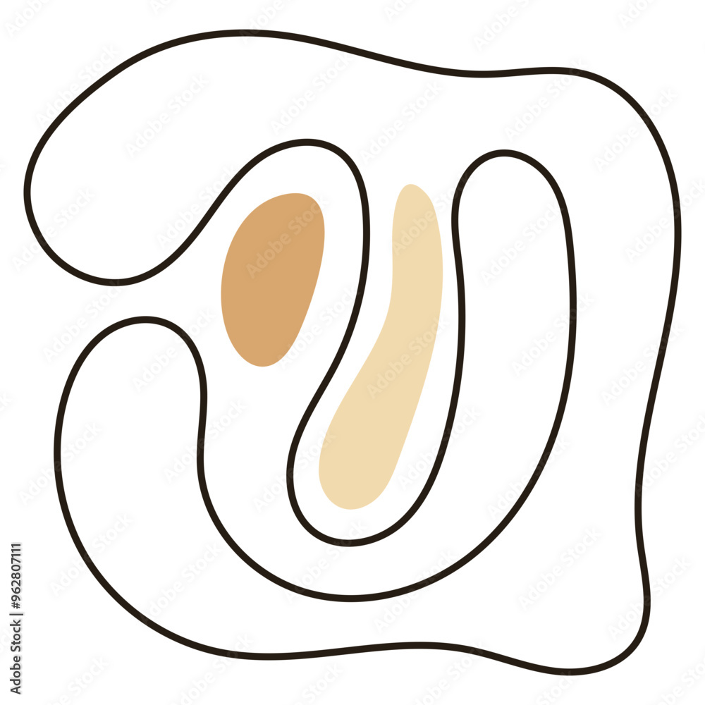 Organic Shape Line Organic Shape Line