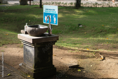 Outdoor Hand Wash Station in Park