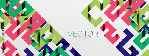 Color bend lines with shadow texture effect. Vector Illustration For Wallpaper, Banner, Background, Card, Book Illustration, landing page