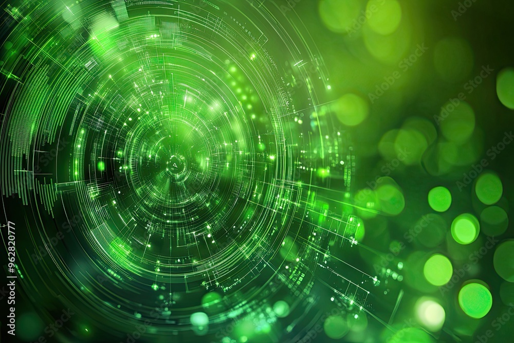 green technology futuristic and innovation background green technology futuristic and innovation background