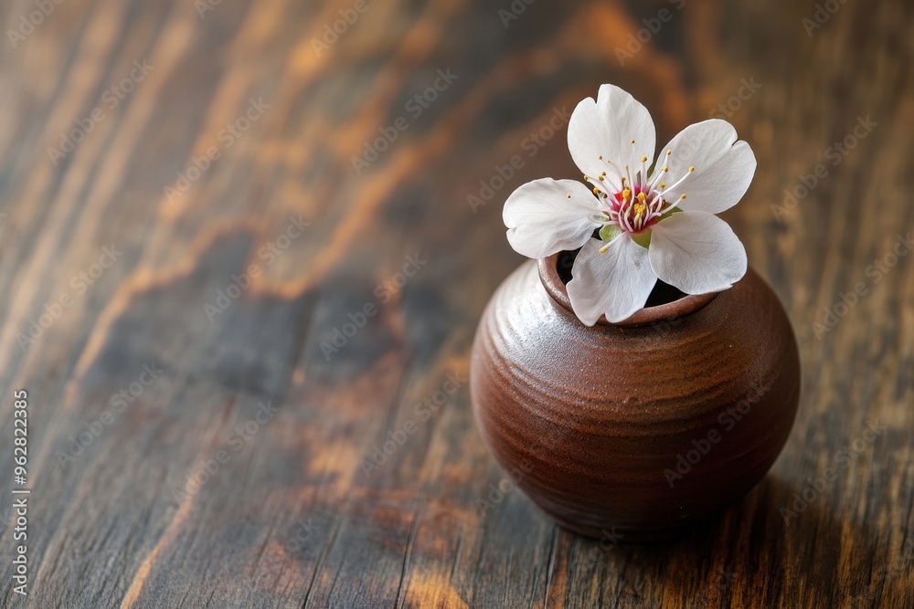 A small brown box featuring a lovely flower design on its exterior surface A small brown box featuring a lovely flower design on its exterior surface