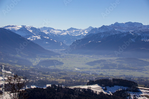 the valleys of canton glarus, switzerland photo