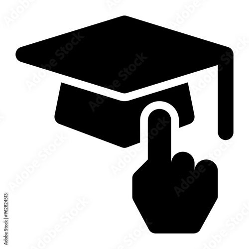 applied education, applied academics, practical education, practice, education solid or glyph icon