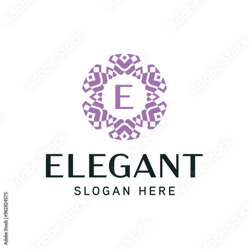 Premium Ornamental Logo Template for Upscale Enterprises