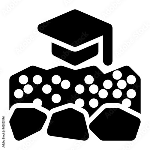 geology, geography, geoscience, earth science, education, geologist solid or glyph icon