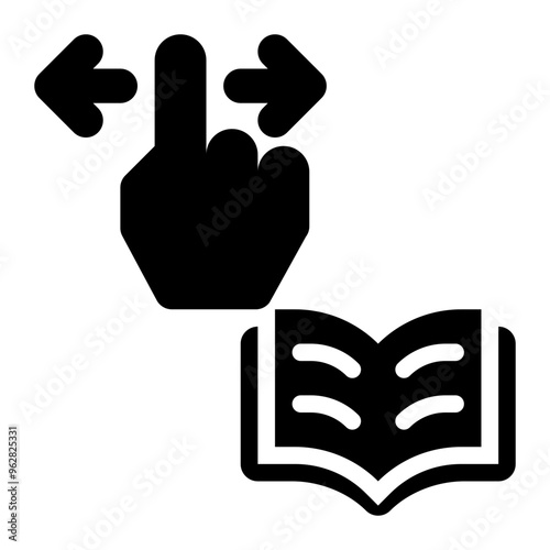 kinesthetic learning, practice, learning, applied education, psychomotor, education solid or glyph icon