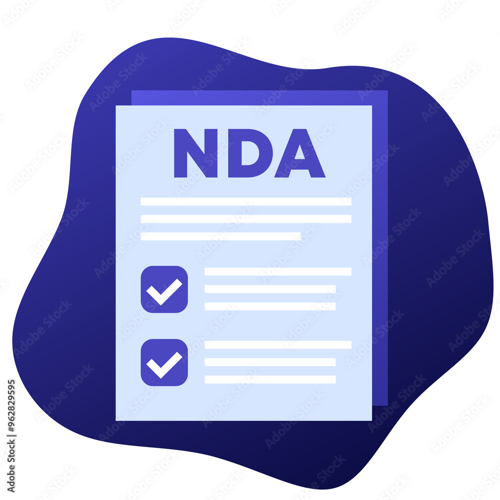 NDA, Non disclosure agreement form png icon