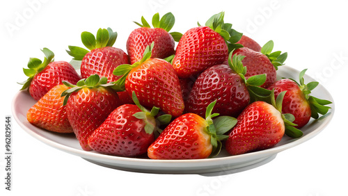 strawberries on a plate