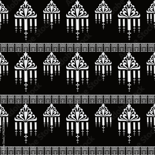 set of silhouettes of houses