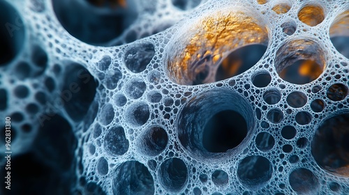 Mesmerizing Microscopic Structures of Nanotechnology Infused Materials photo