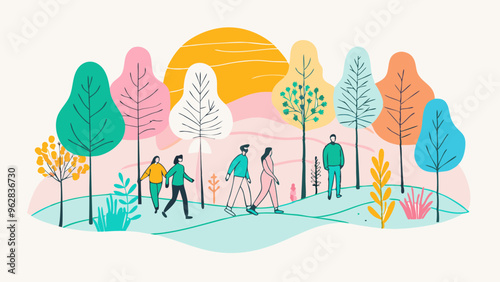 Serene Nature Walk Through Vibrant Forest Landscape