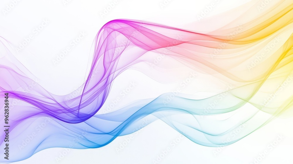 Abstract gradient on white background, smooth transitions Abstract gradient on white background, smooth transitions