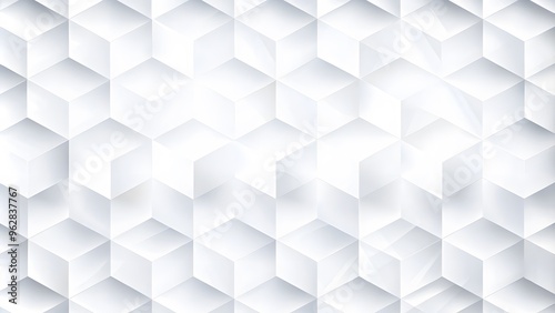 Abstract white monochrome vector background, for design brochure, website, and flyer. Geometric white wallpaper for certificate, presentation, landing page