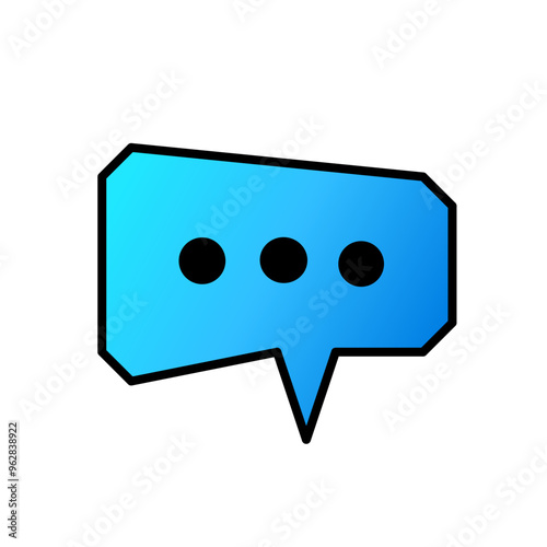 message icon vector simple design element/ symbol chat illustration 