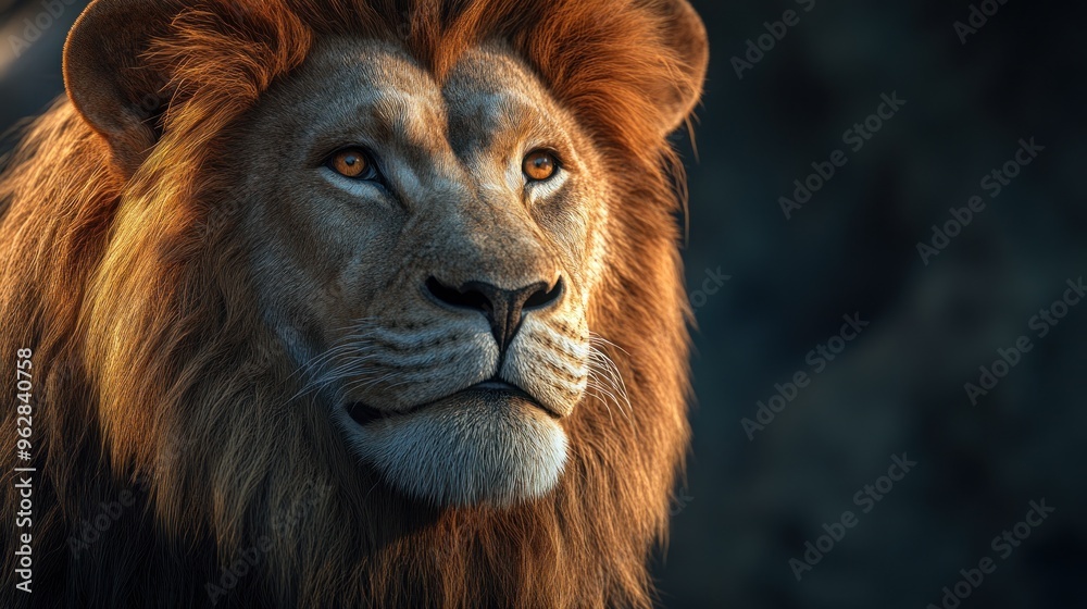 Fototapeta premium Majestic Lion Portrait