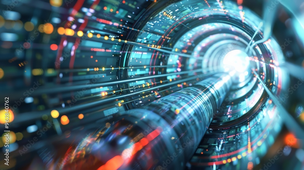 Photographs of high-speed fiber optic data transfer, the development of ultra-fast broadband, digital network connectivity, electronic mobility, and cyber evolution. Photographs of high-speed fiber optic data transfer, the development of ultra-fast broadband, digital network connectivity, electronic mobility, and cyber evolution.