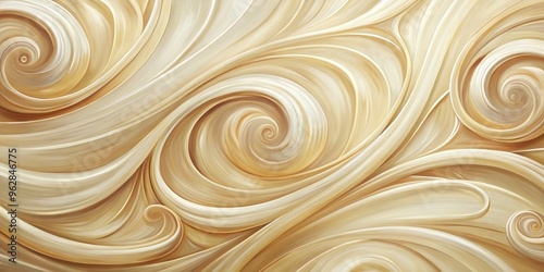 Whirlwind of Creamy Hues, Digital Painting, Abstract Spirals, Beige Swirls, Texture ,Abstract Art, Digital Art