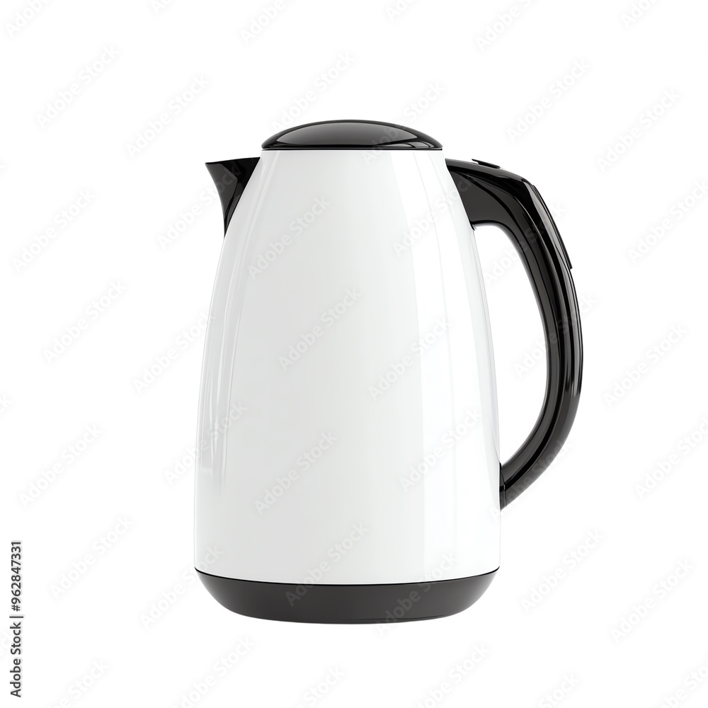 A modern, sleek electric kettle A modern, sleek electric kettle