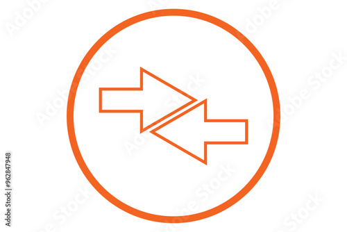Double arrow vector pointing in both directiions Free Download Double arrow vector pointing in both directiions - GFXLoad
