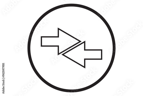 arrows data transfer icon, exchange arrow icons - Swap icon with two arrows