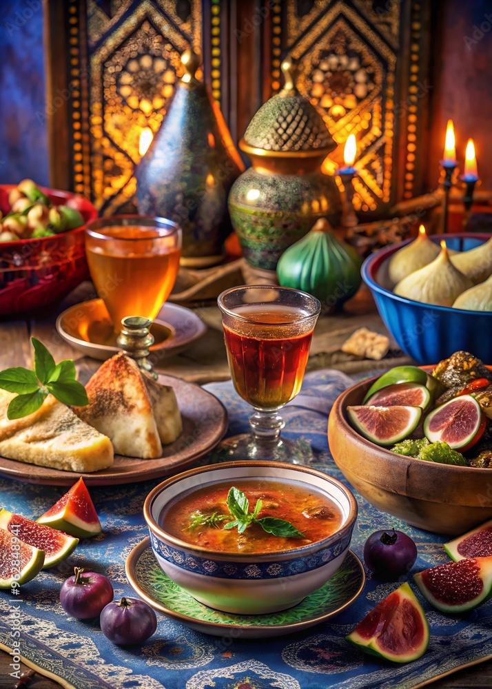 Fototapeta premium Iftar meal