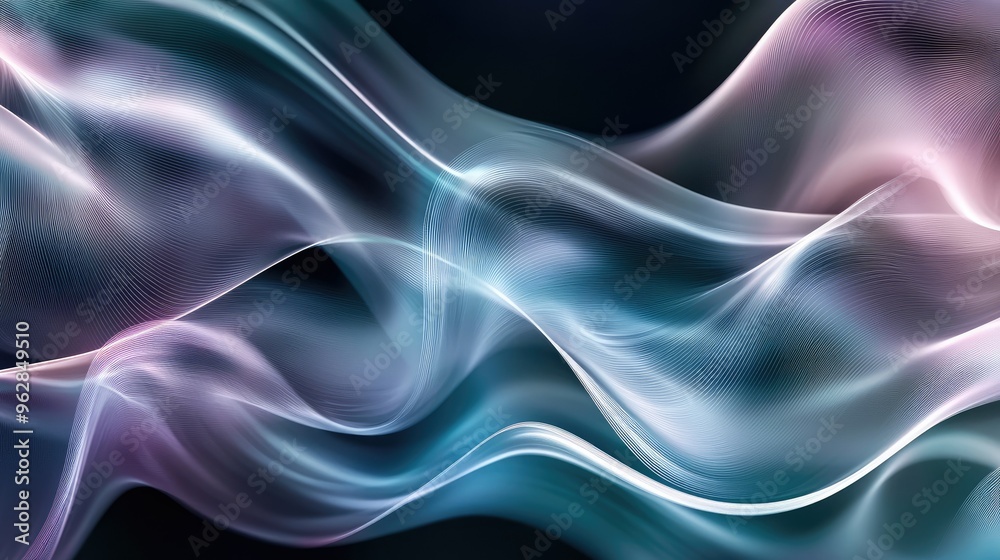 Fototapeta premium Abstract modern wave background with energetic lines and smooth transitions, offering a sophisticated and dynamic look for digital and print content.