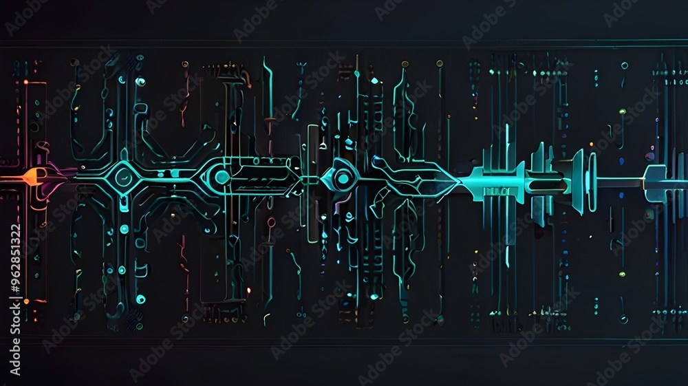 Obraz premium technology background