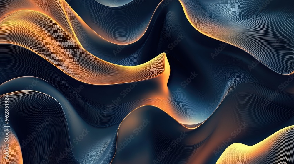 Dynamic wave design with smooth, energetic lines and modern gradients ...