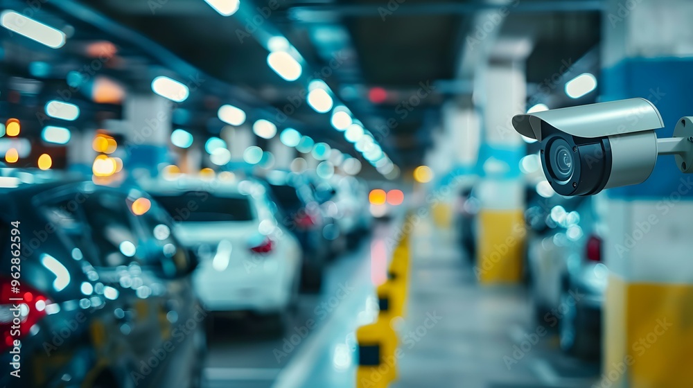 Security Camera in Parking Garage Surveillance and Safety Security Camera in Parking Garage Surveillance and Safety