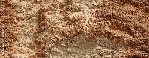 Fotografija A mountainous sandy surface. Natural reddish texture