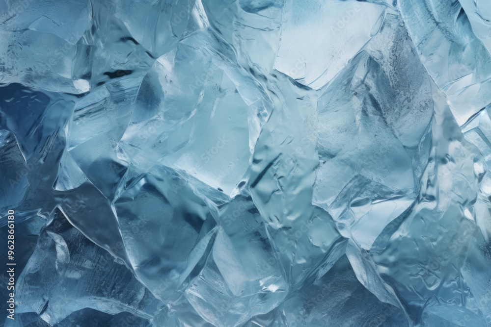 Processed collage of blue cold cracked ice surface texture. Background for banner, backdrop Processed collage of blue cold cracked ice surface texture. Background for banner, backdrop