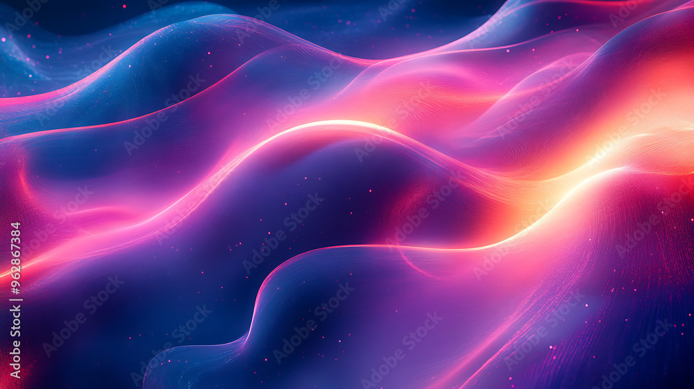 Vibrant Abstract Geometric Pattern with Neon Gradients and Fluid Shapes Vibrant Abstract Geometric Pattern with Neon Gradients and Fluid Shapes