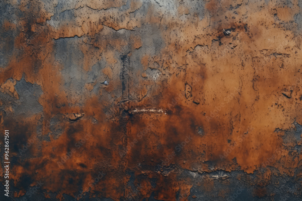Processed collage of old rusty metal sheet texture in daylight. Background for banner Processed collage of old rusty metal sheet texture in daylight. Background for banner