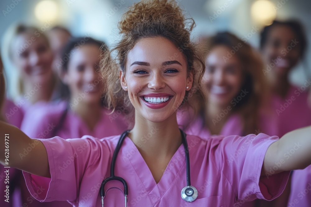 A group of nurses. Generative AI A group of nurses. Generative AI