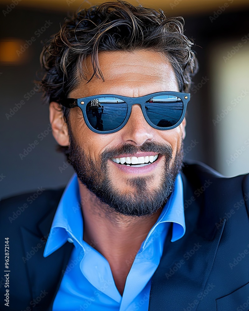 Obraz premium portrait of a man wearing glasses