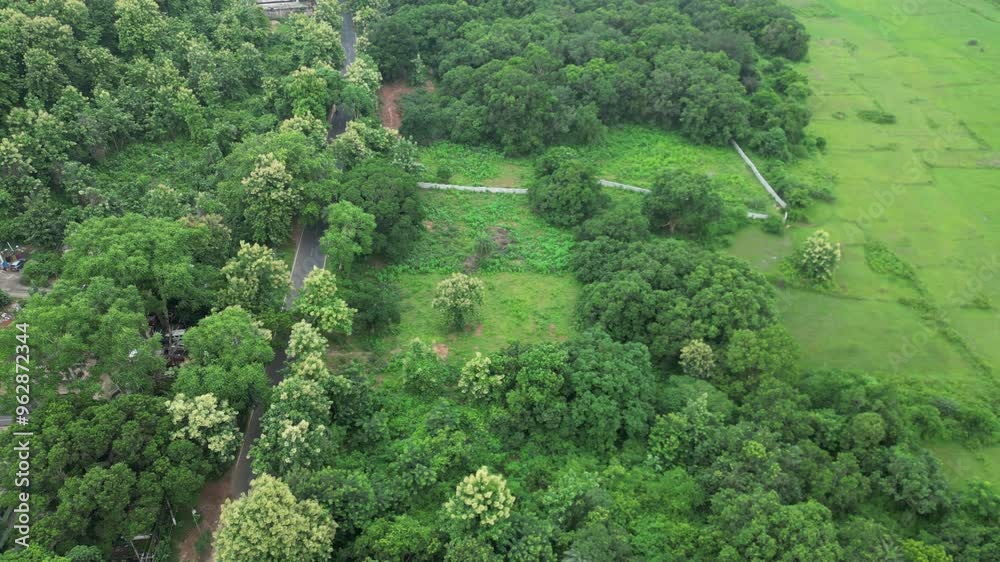 Aerial view of beautiful landscape of eastern ghats of India, this region is popular for its rich vegetation and green landscapes Aerial view of beautiful landscape of eastern ghats of India, this region is popular for its rich vegetation and green landscapes