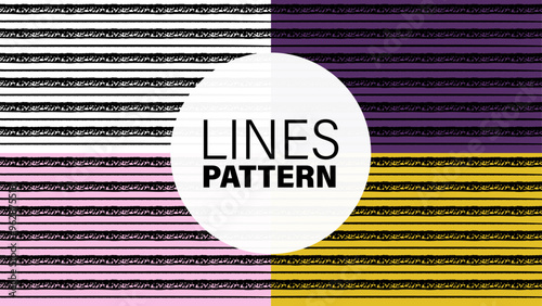 Stripes pattern vector background. Colorful stripe abstract text
