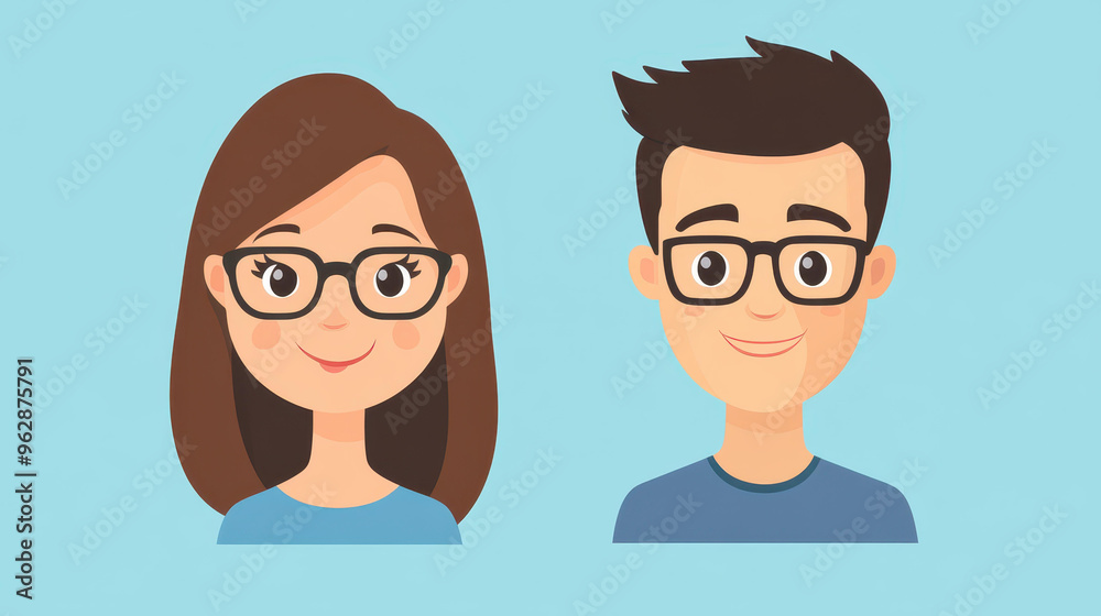 Create fun and vibrant avatars with flat illustrations that pop against clean backgrounds, perfect for personal branding. Create fun and vibrant avatars with flat illustrations that pop against clean backgrounds, perfect for personal branding.