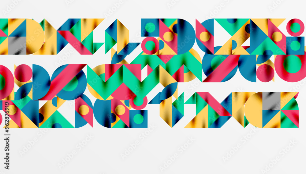 Neo memphis geometric pattern with circles, squares and lines. Pop art abstract background for covers, banners, flyers and posters and other templates Neo memphis geometric pattern with circles, squares and lines. Pop art abstract background for covers, banners, flyers and posters and other templates