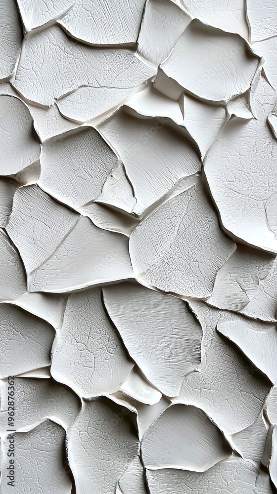 Textured surface with layers of peeling white paint, creating a unique and intricate visual pattern for artistic backgrounds. Textured surface with layers of peeling white paint, creating a unique and intricate visual pattern for artistic backgrounds.