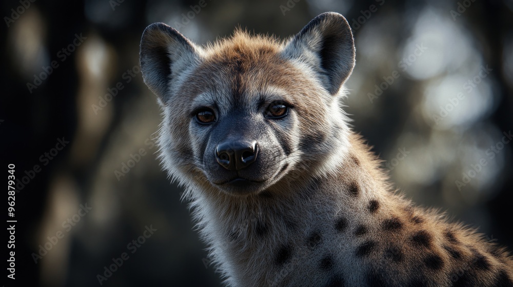 Close-up Portrait of a Spotted Hyena Close-up Portrait of a Spotted Hyena